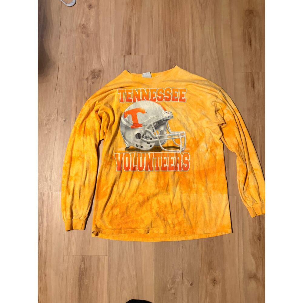 Retro Tennessee football tie dye long sleeve